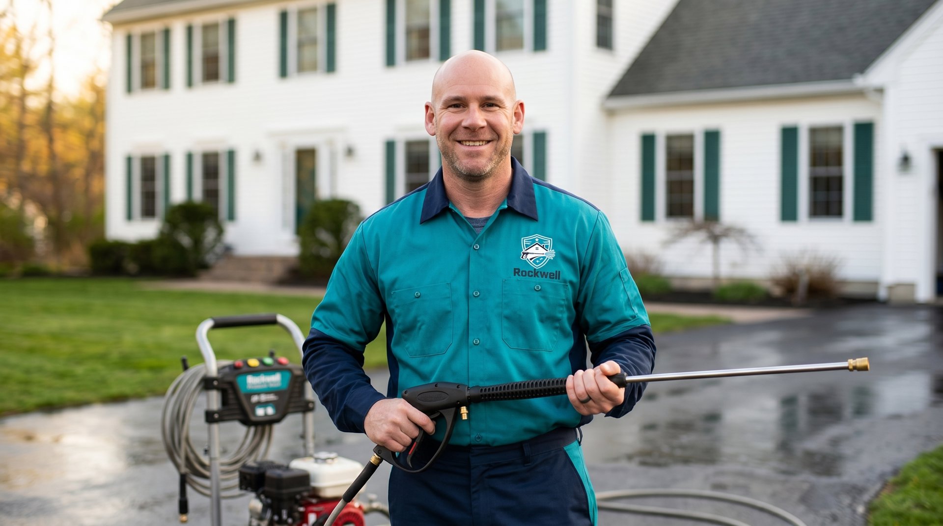 Rockwell Pressure Wash work example