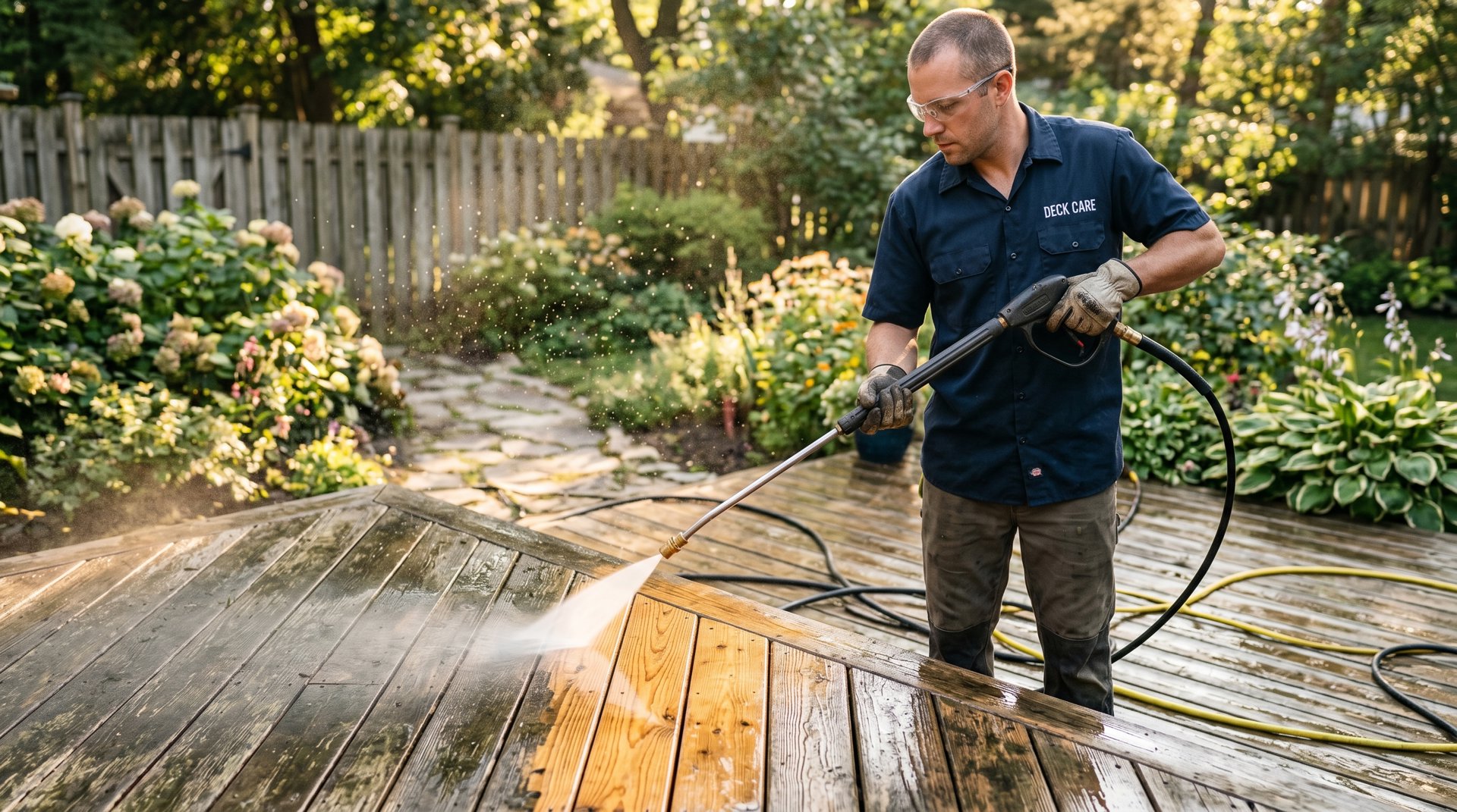 Deck Pressure Washing