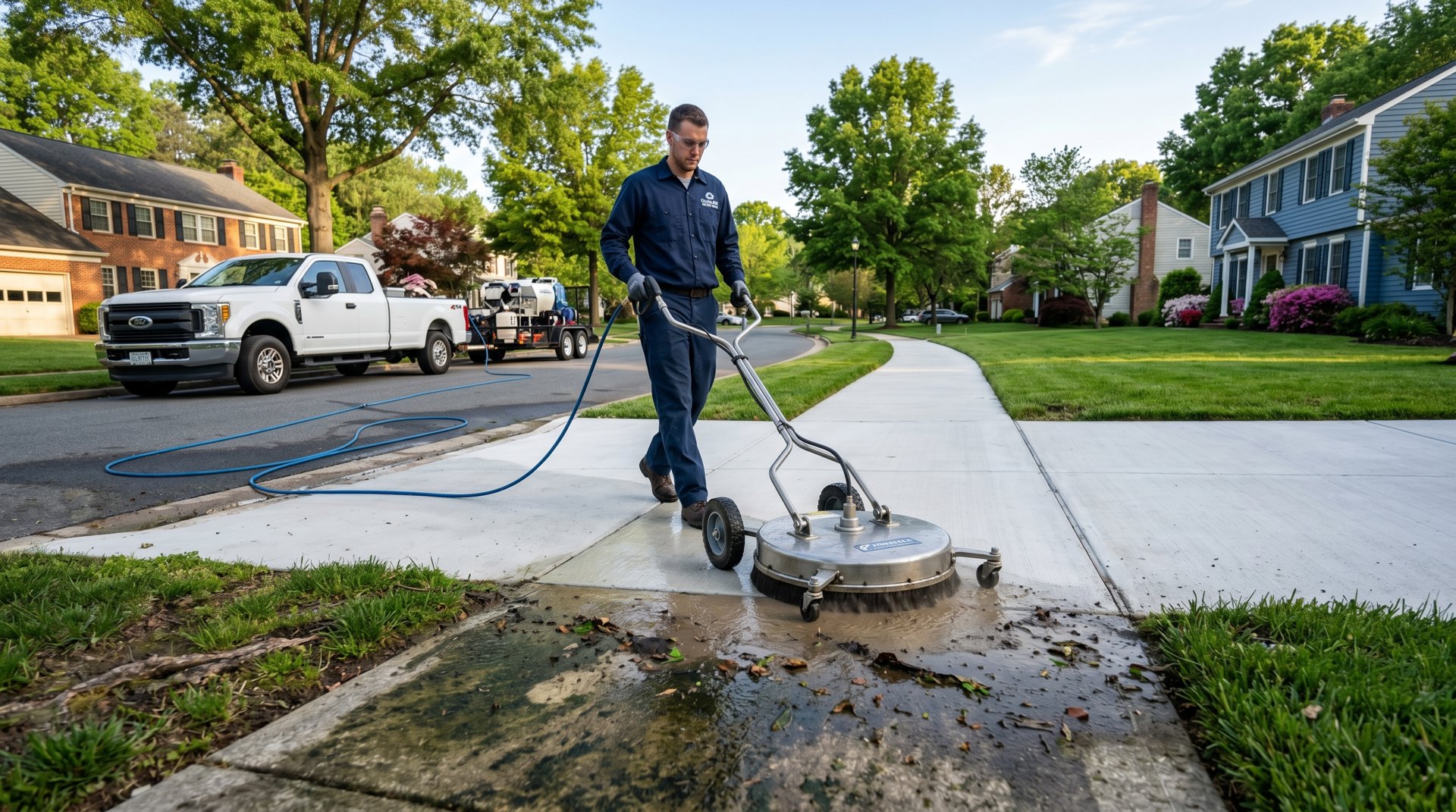 Sidewalk Pressure Washing